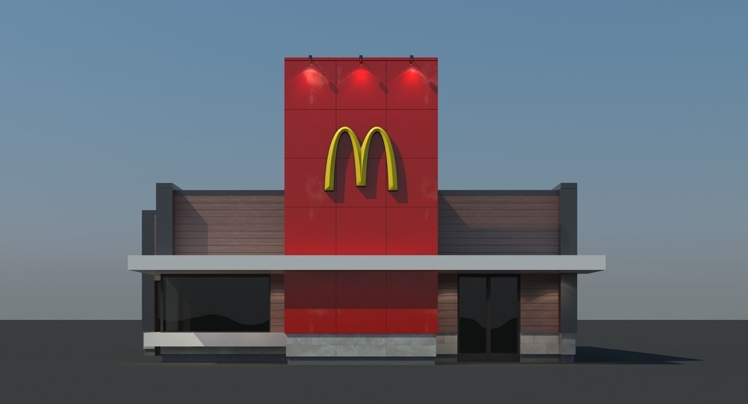 McDonalds Restaurant 3D model_4