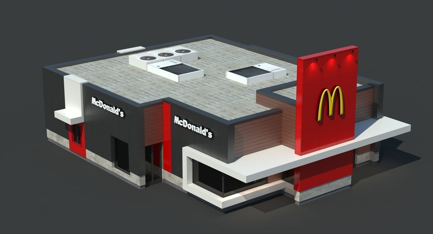 McDonalds Restaurant 3D model_1