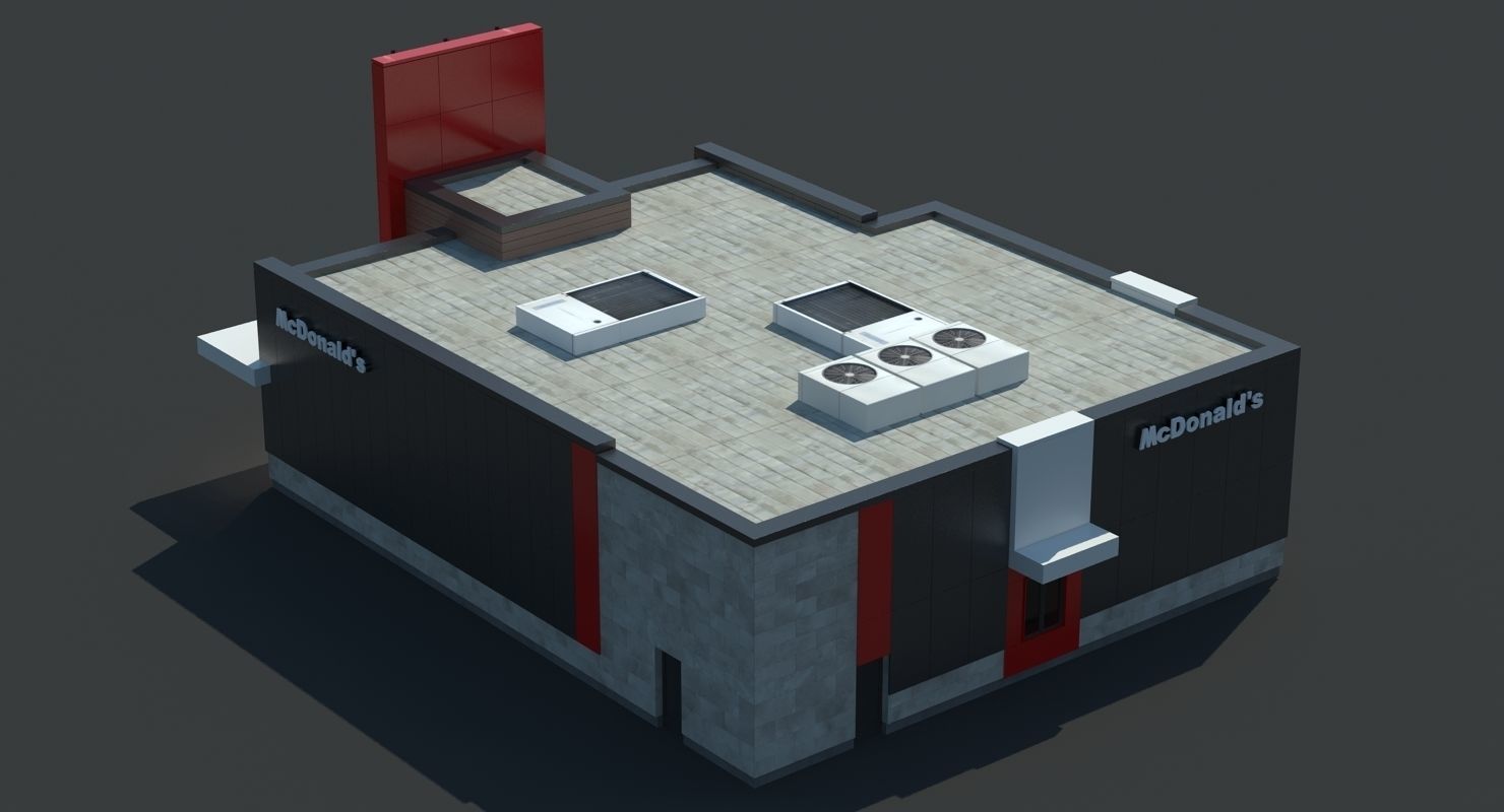 McDonalds Restaurant 3D model_3