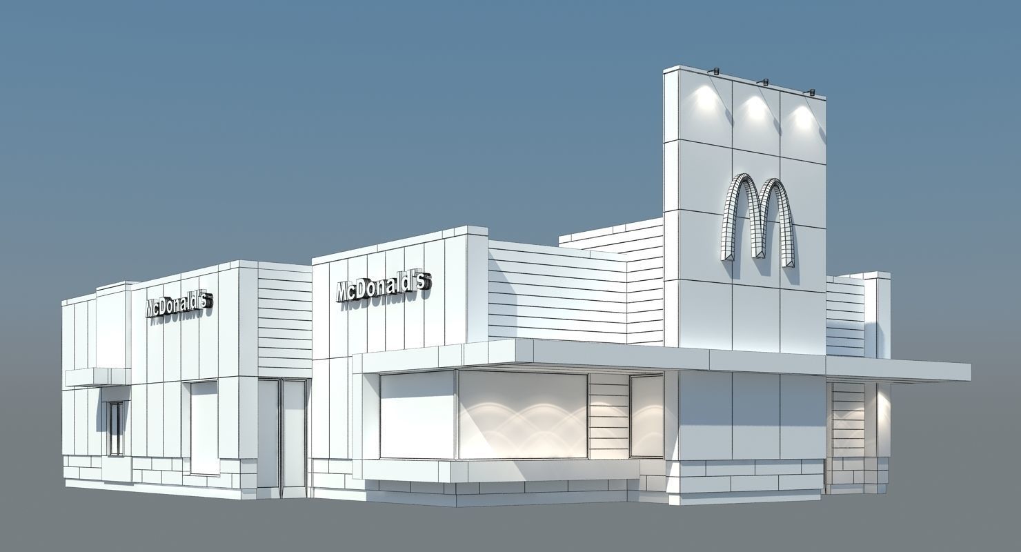 McDonalds Restaurant 3D model_10