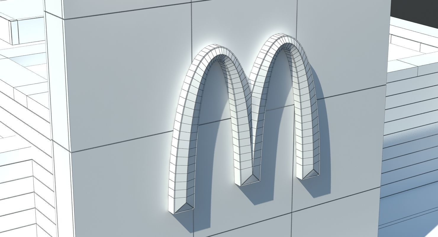 McDonalds Restaurant 3D model_7