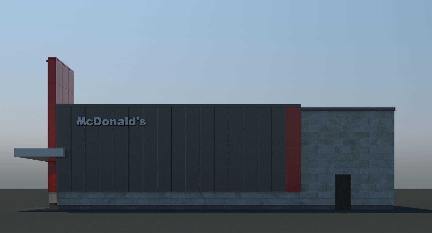 McDonalds Restaurant 3D model_14
