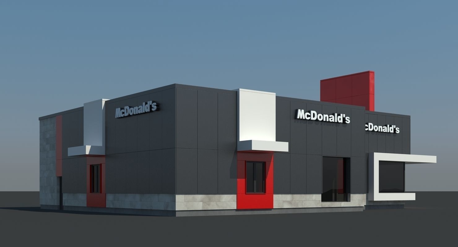 McDonalds Restaurant 3D model_2