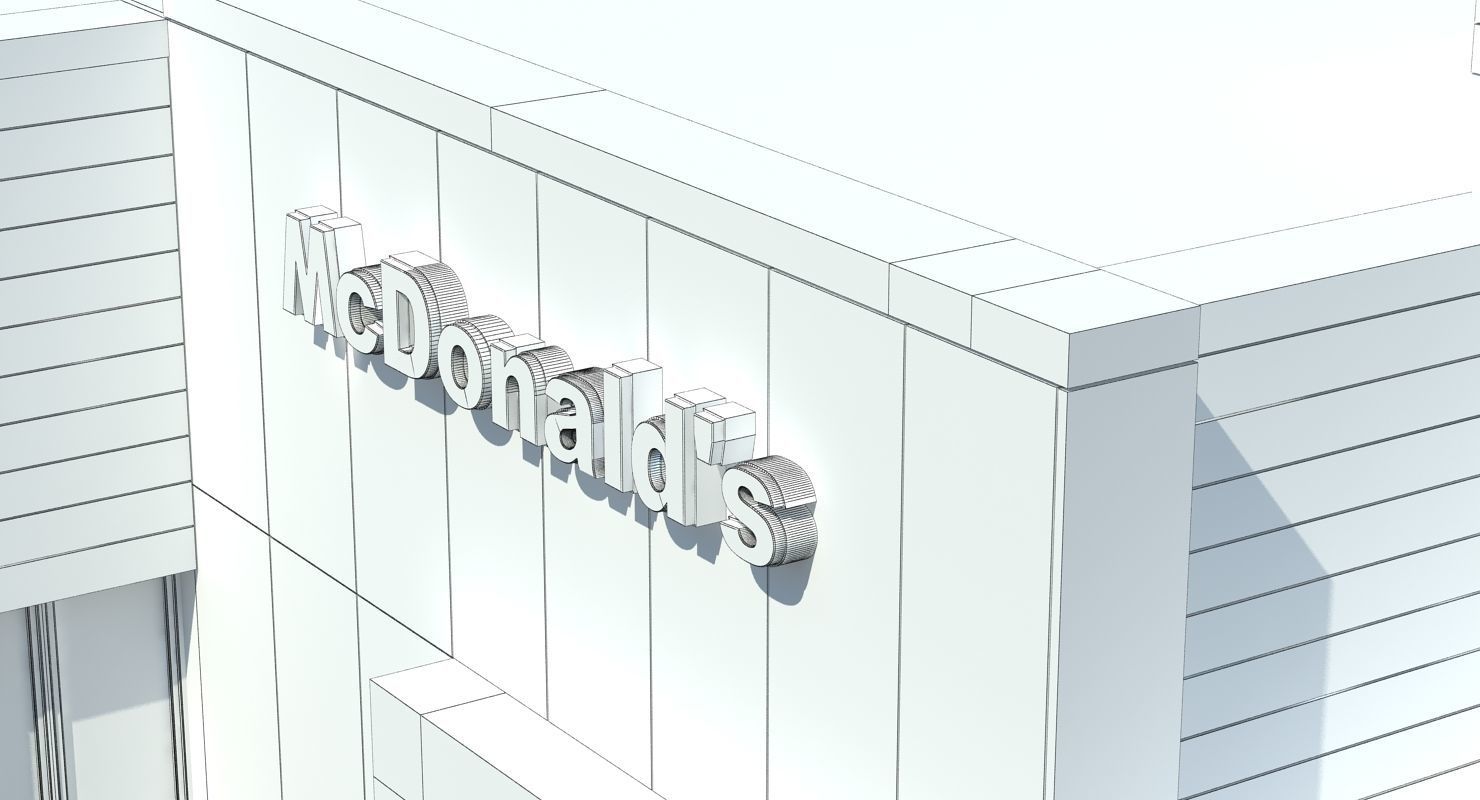 McDonalds Restaurant 3D model_9