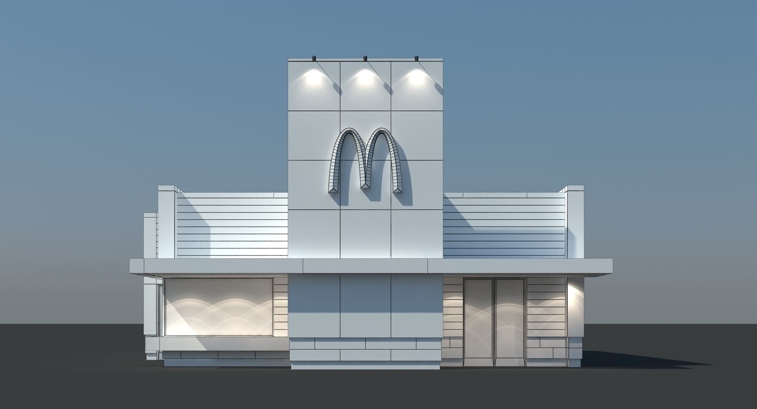 McDonalds Restaurant 3D model_11