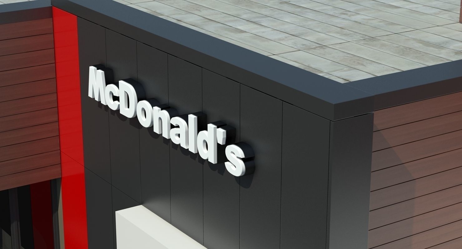 McDonalds Restaurant 3D model_8