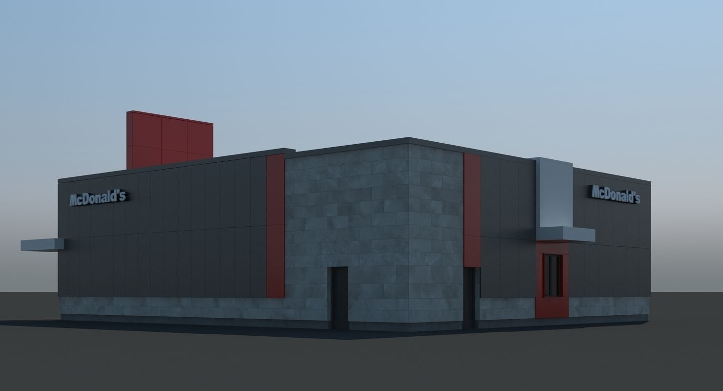McDonalds Restaurant 3D model_15