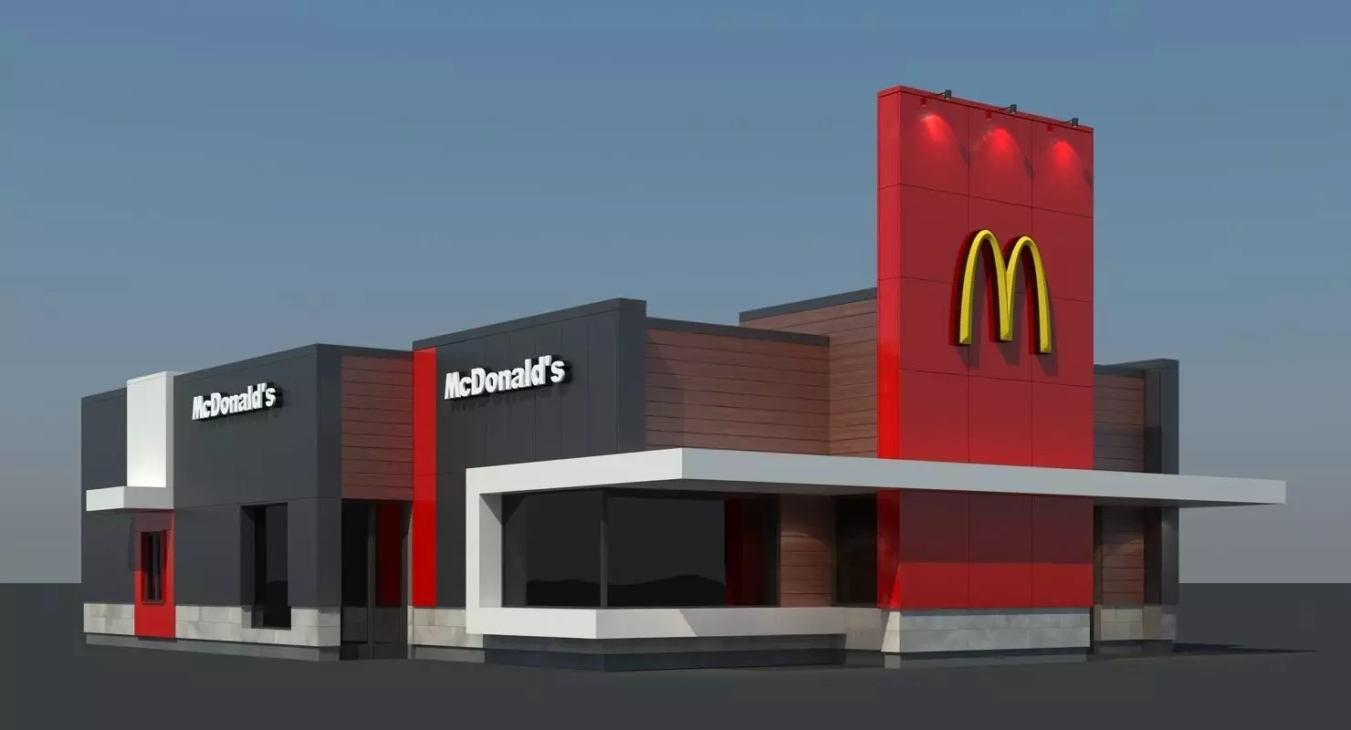 McDonalds Restaurant 3D model_0