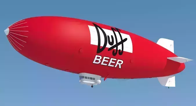 Duff Blimp 3D model