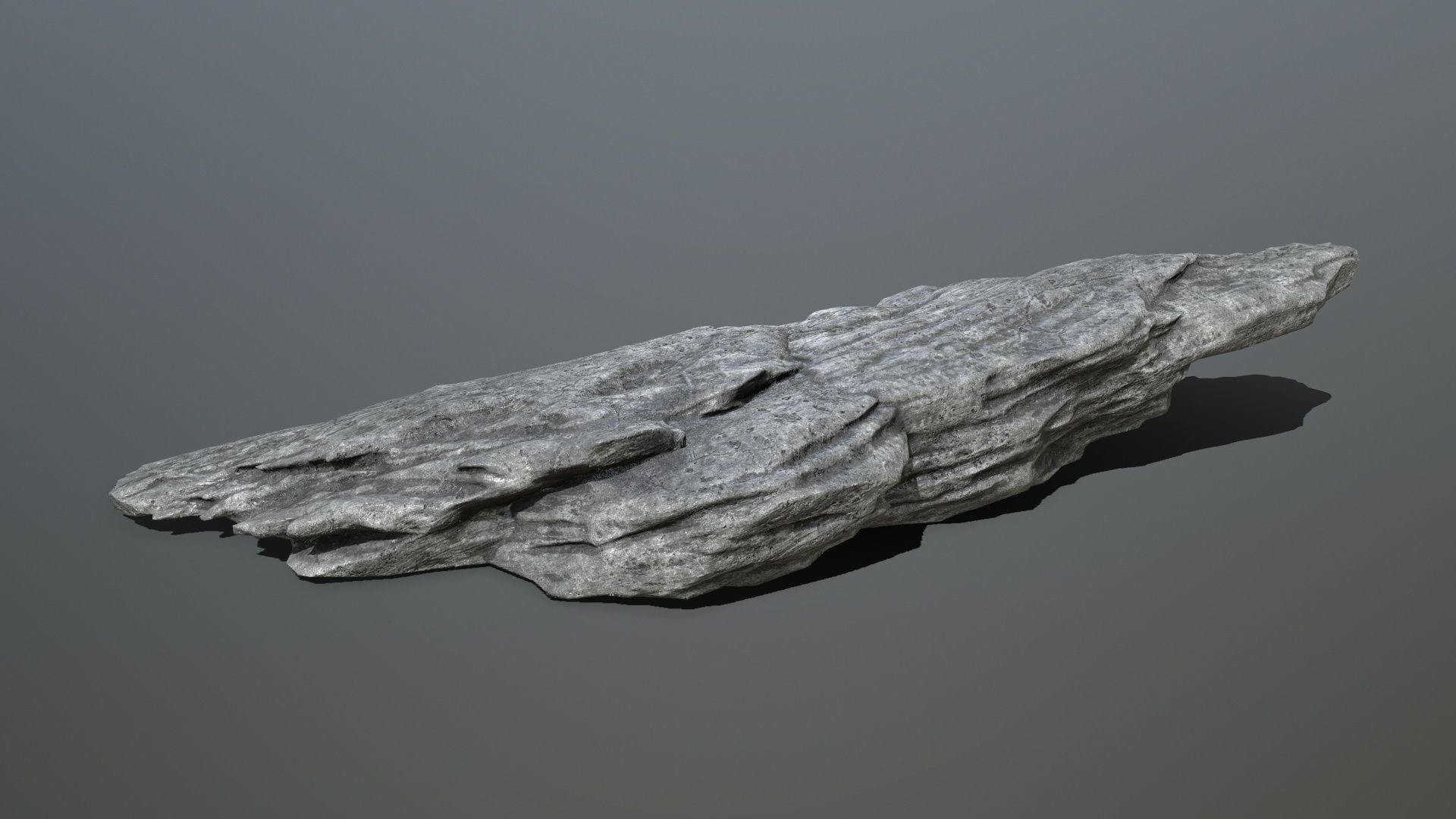cliff rocks Low-poly 3D model_8