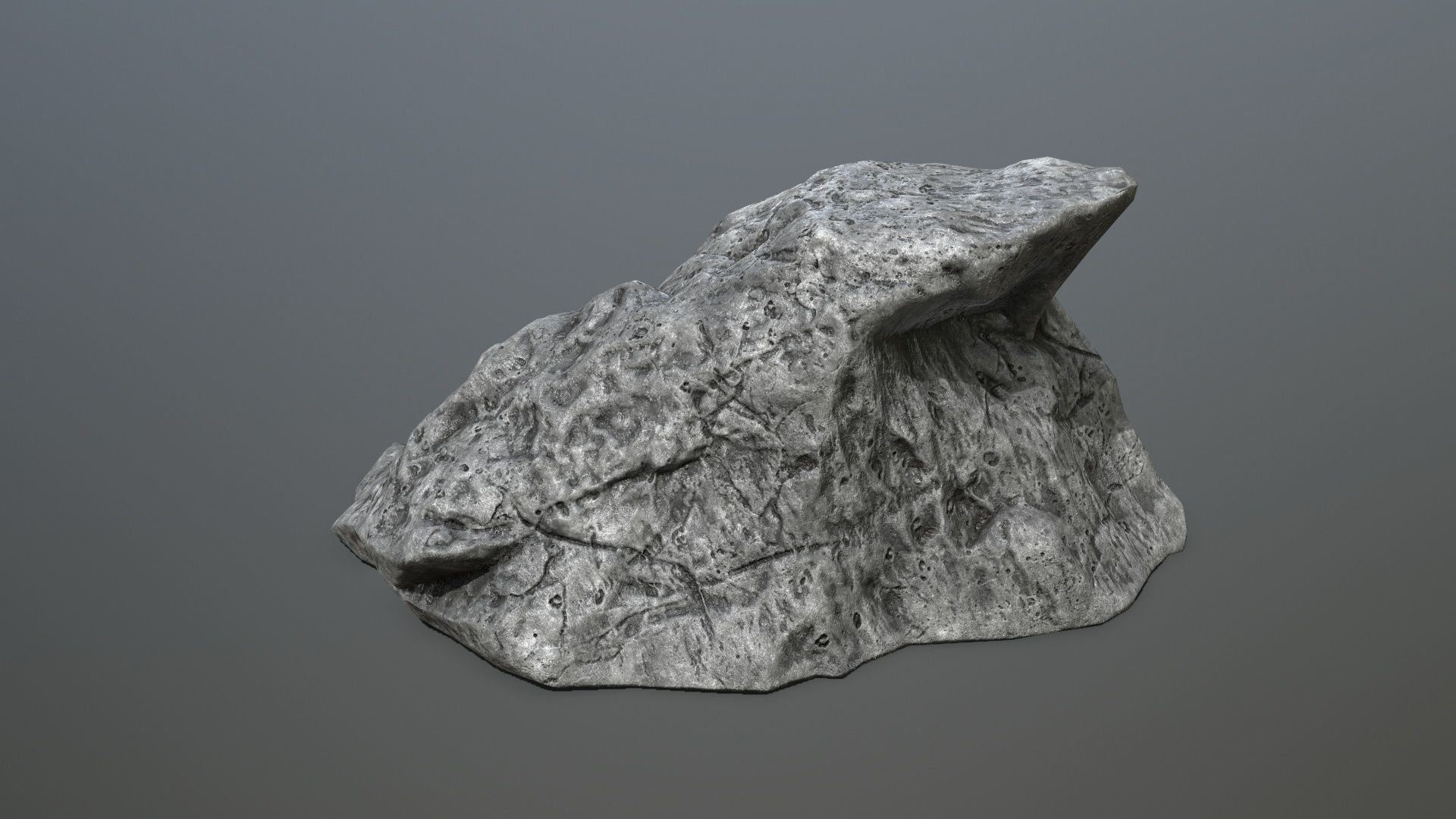 cliff rocks Low-poly 3D model_11
