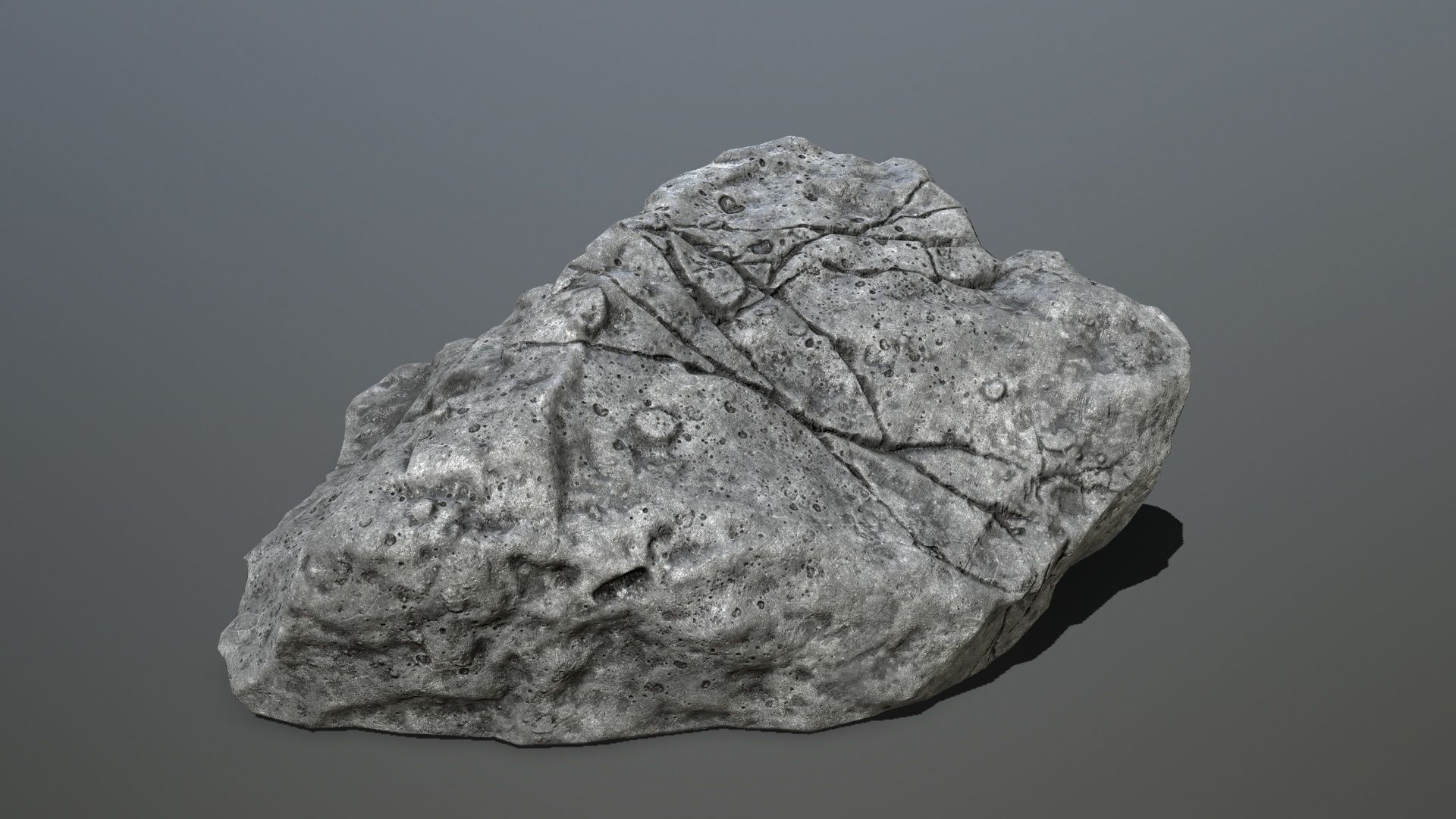 cliff rocks Low-poly 3D model_16