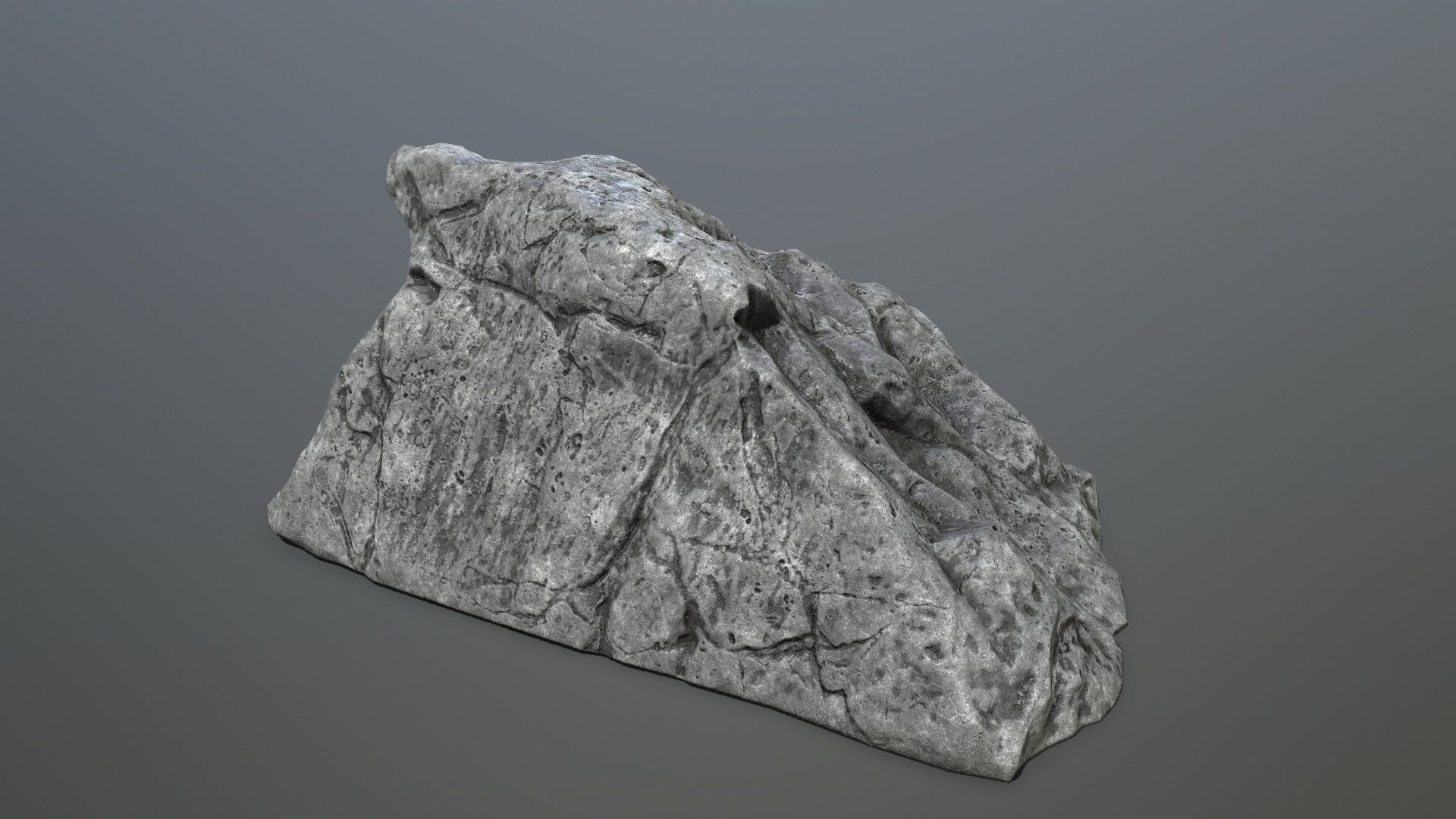 cliff rocks Low-poly 3D model_12