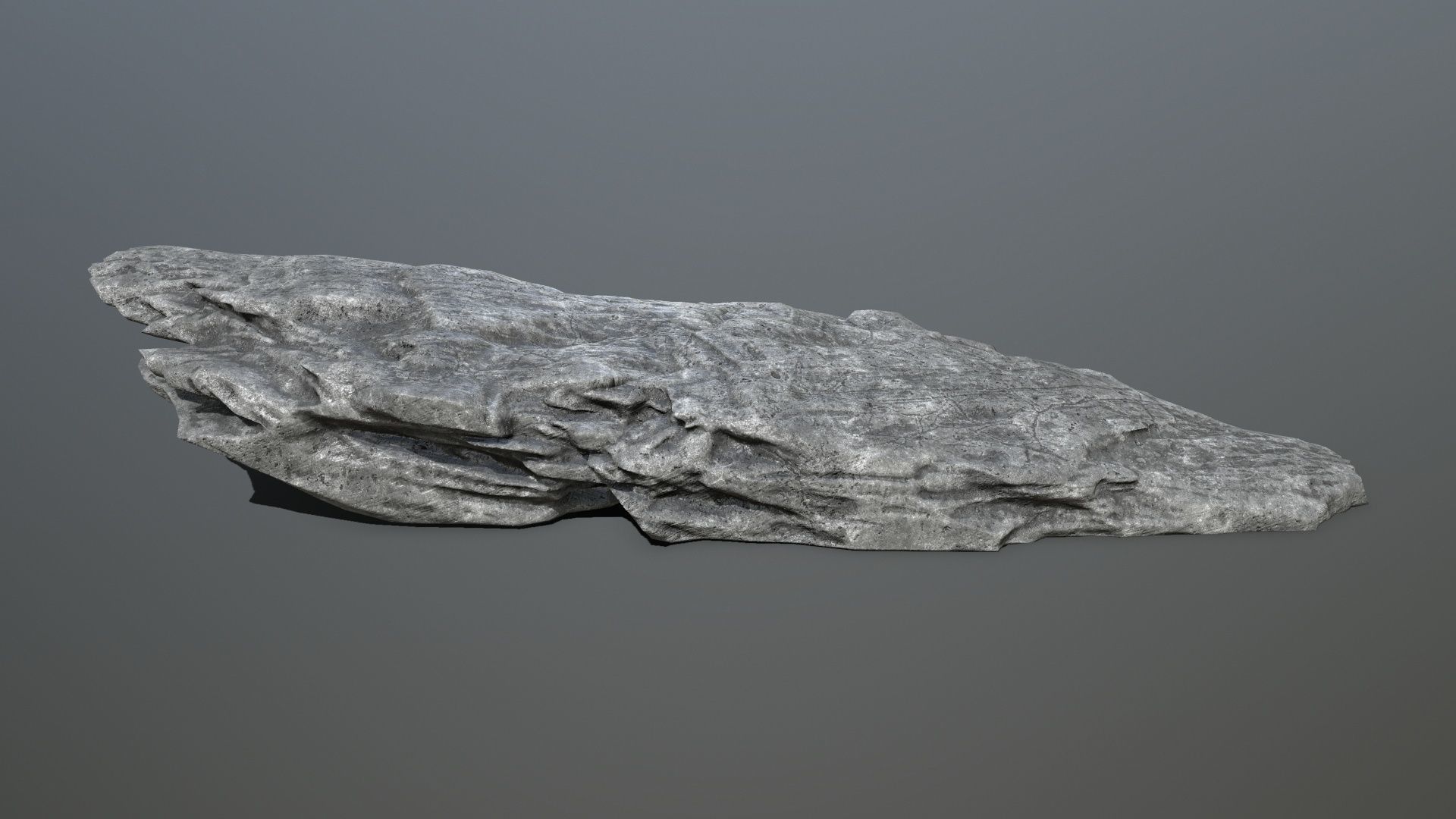 cliff rocks Low-poly 3D model_7