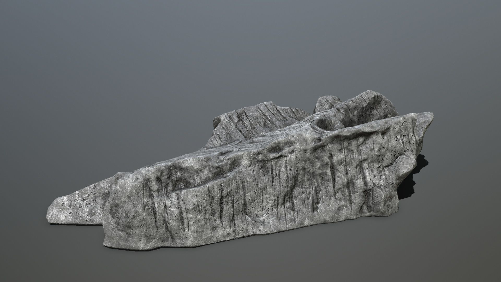 cliff rocks Low-poly 3D model_20