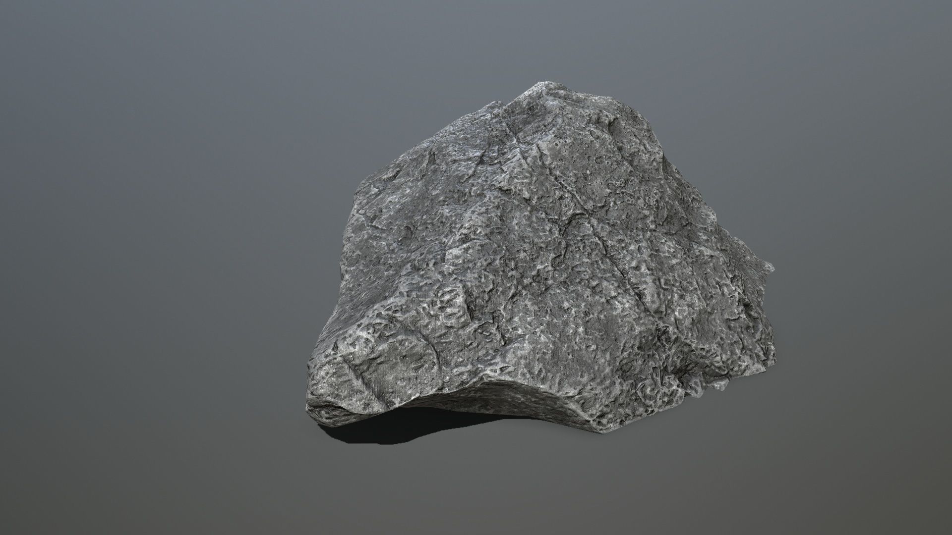 cliff rocks Low-poly 3D model_9