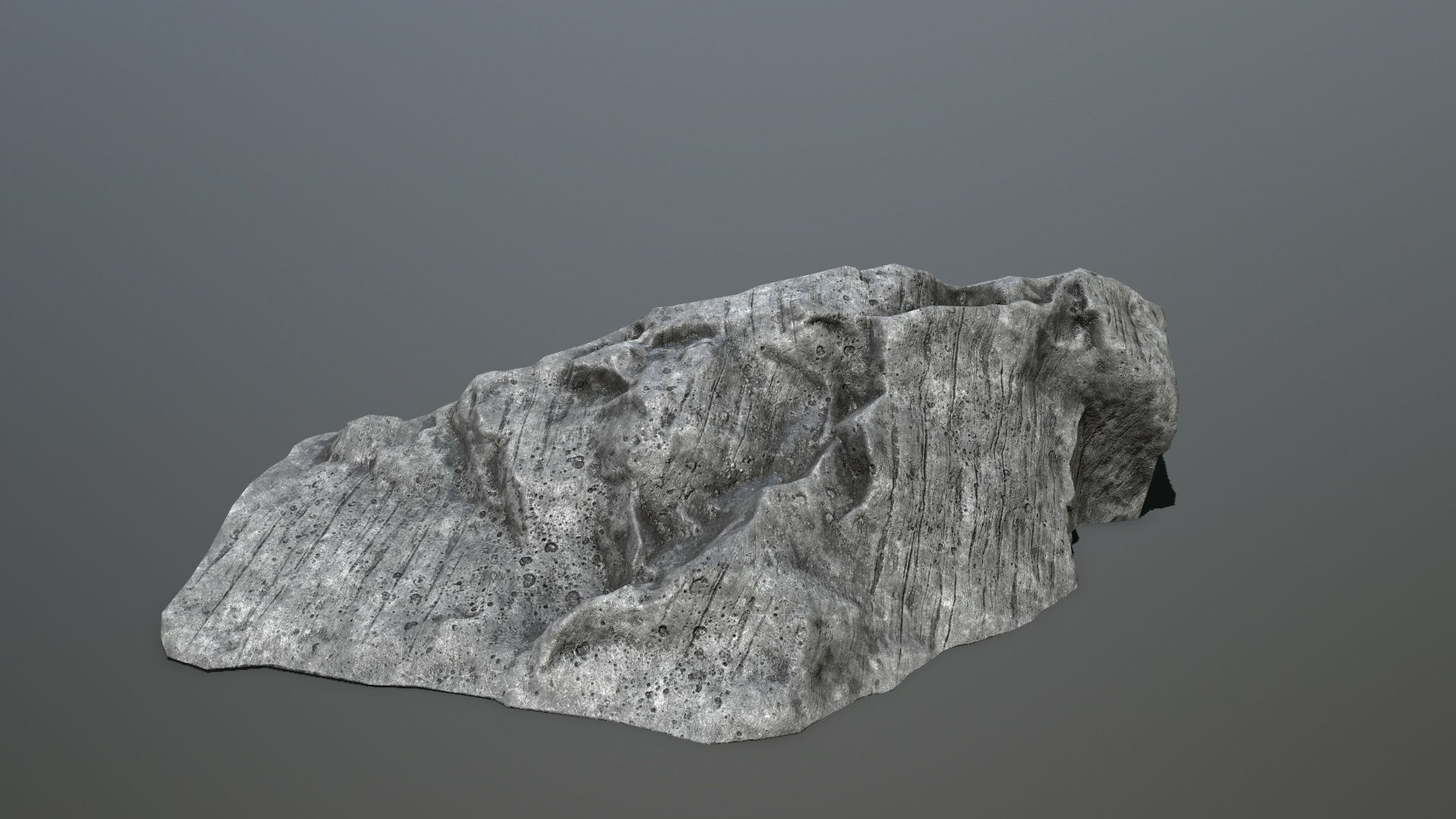 cliff rocks Low-poly 3D model_21