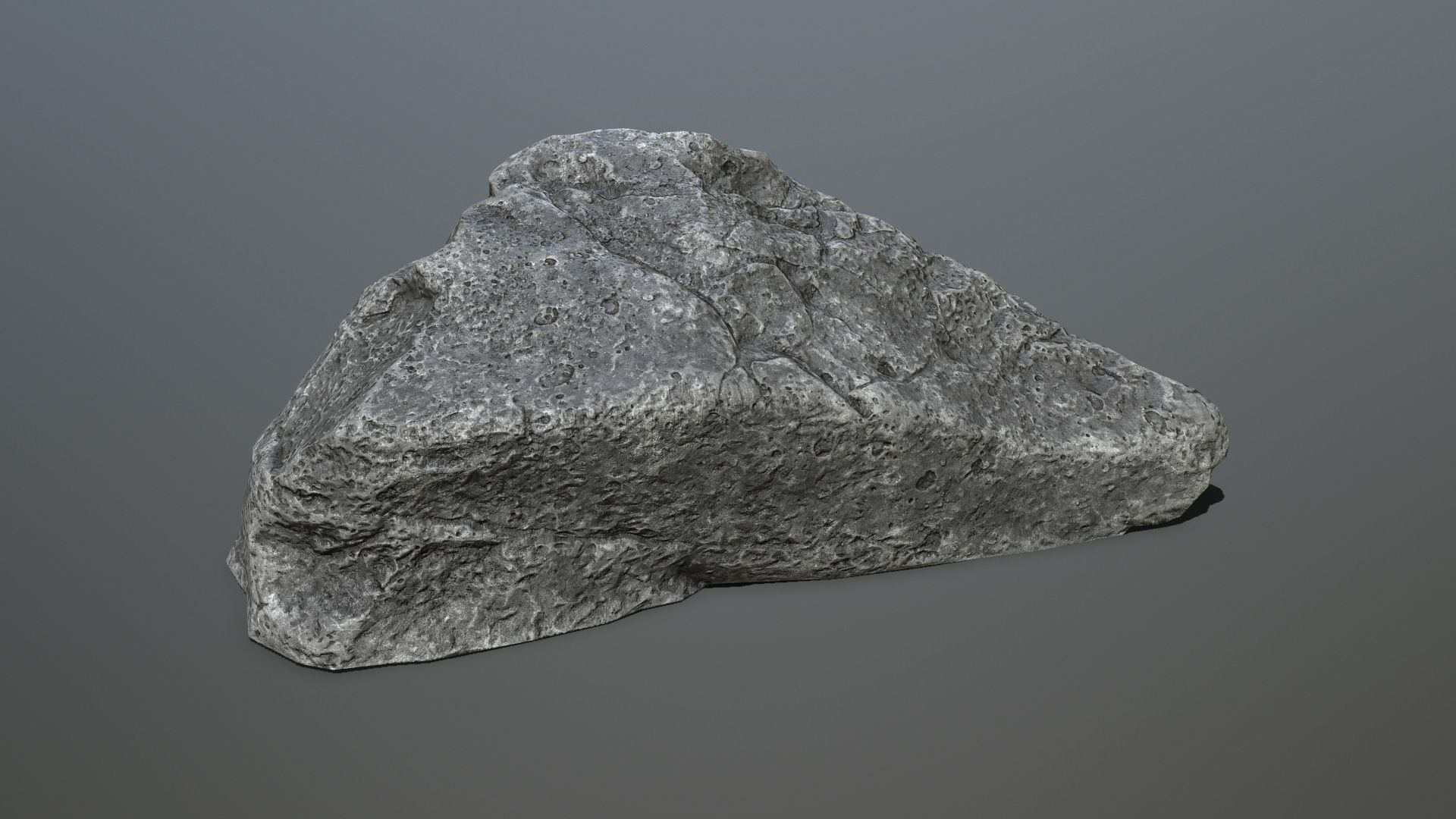 cliff rocks Low-poly 3D model_10
