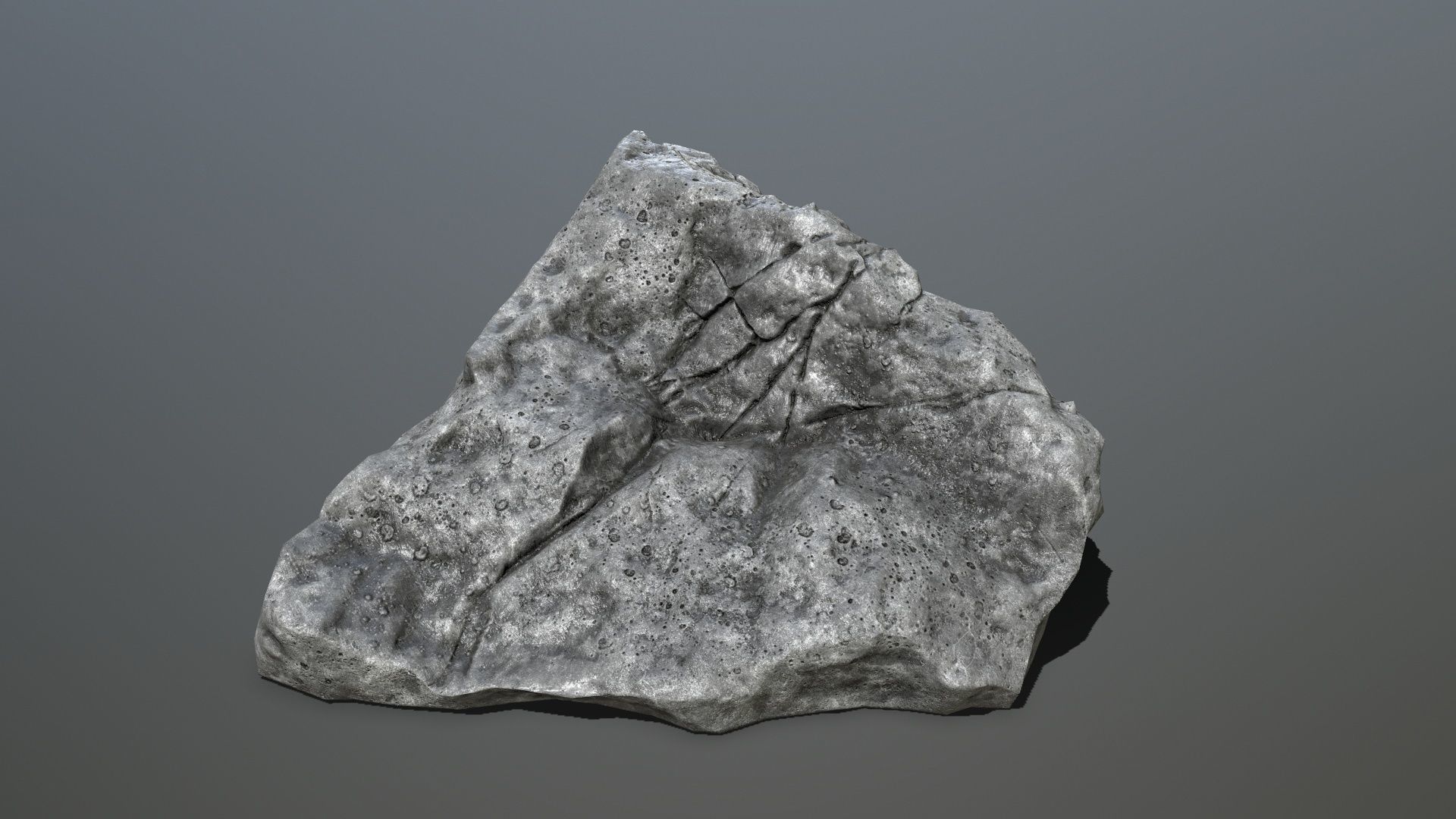 cliff rocks Low-poly 3D model_15