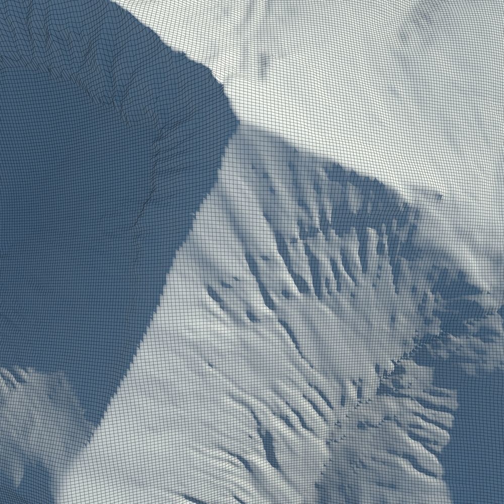 Snowy Terrain 6 3D model_7