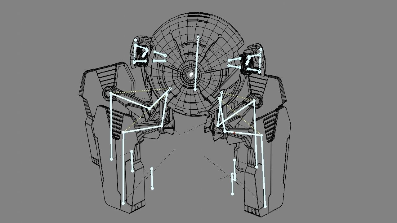 Ball Droid  rigged  - animated character 3D model_33