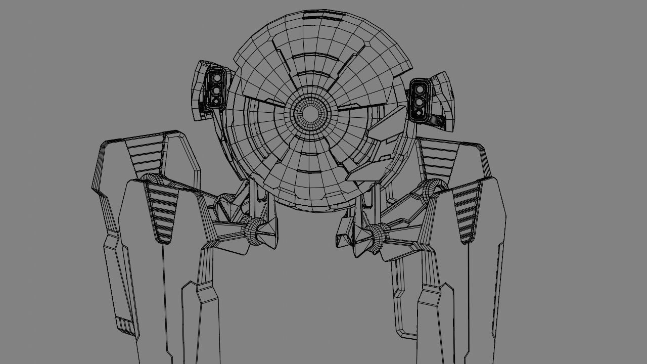 Ball Droid  rigged  - animated character 3D model_31