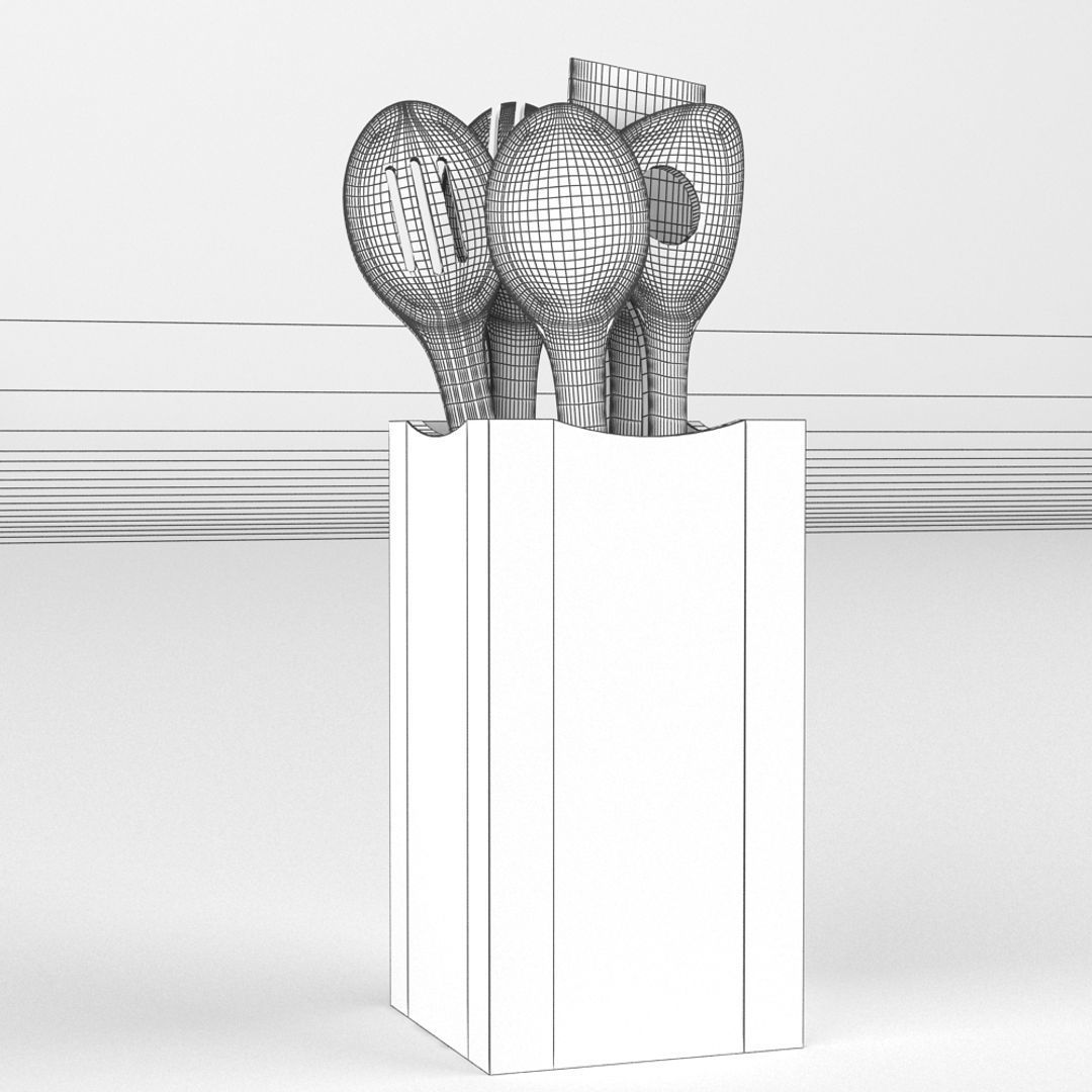 Fondue Set And Extras 3D model_6