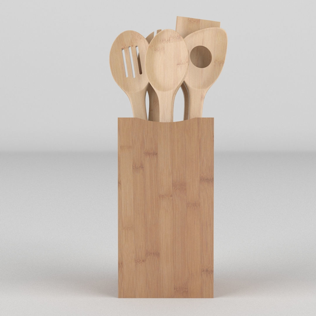 Fondue Set And Extras 3D model_7