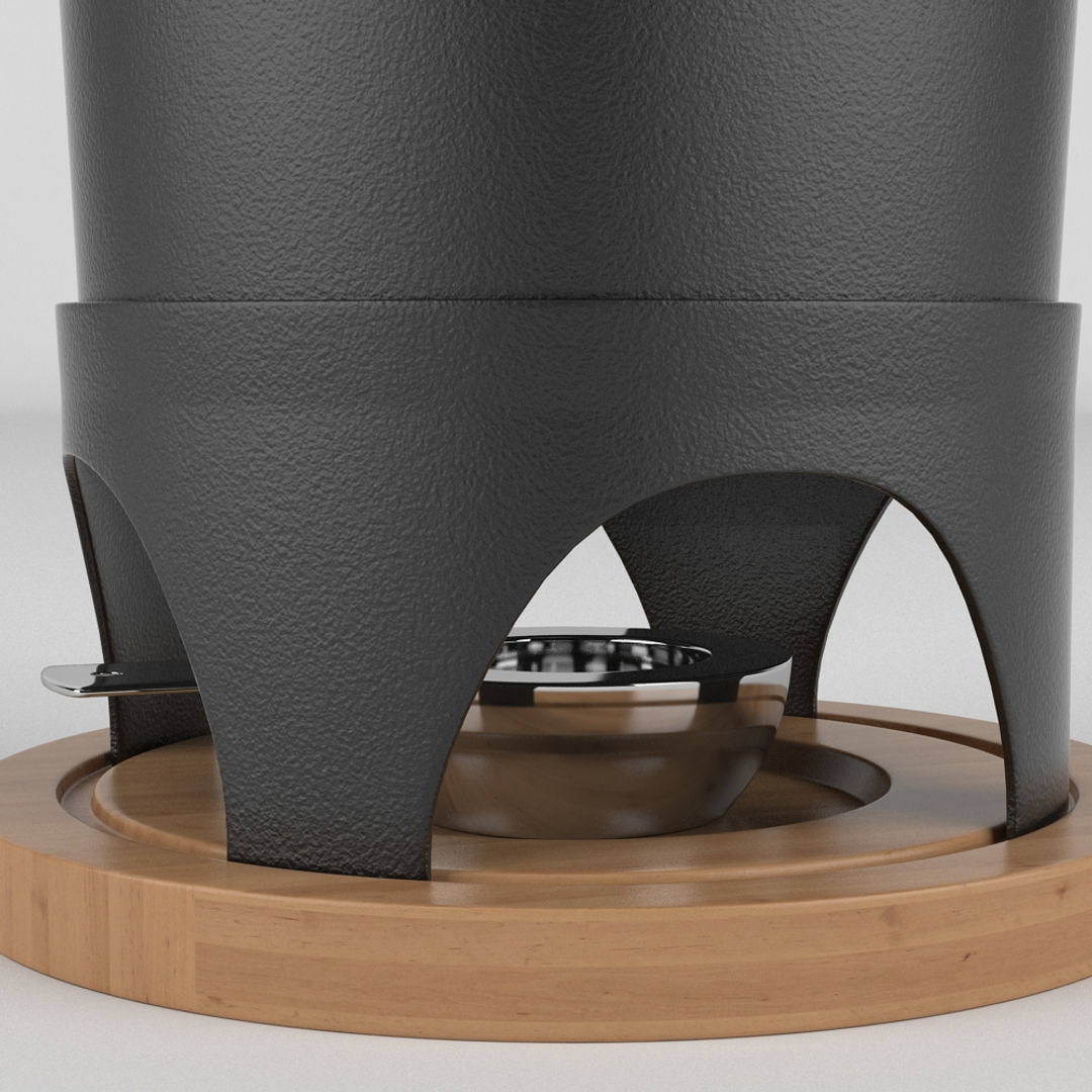 Fondue Set And Extras 3D model_21