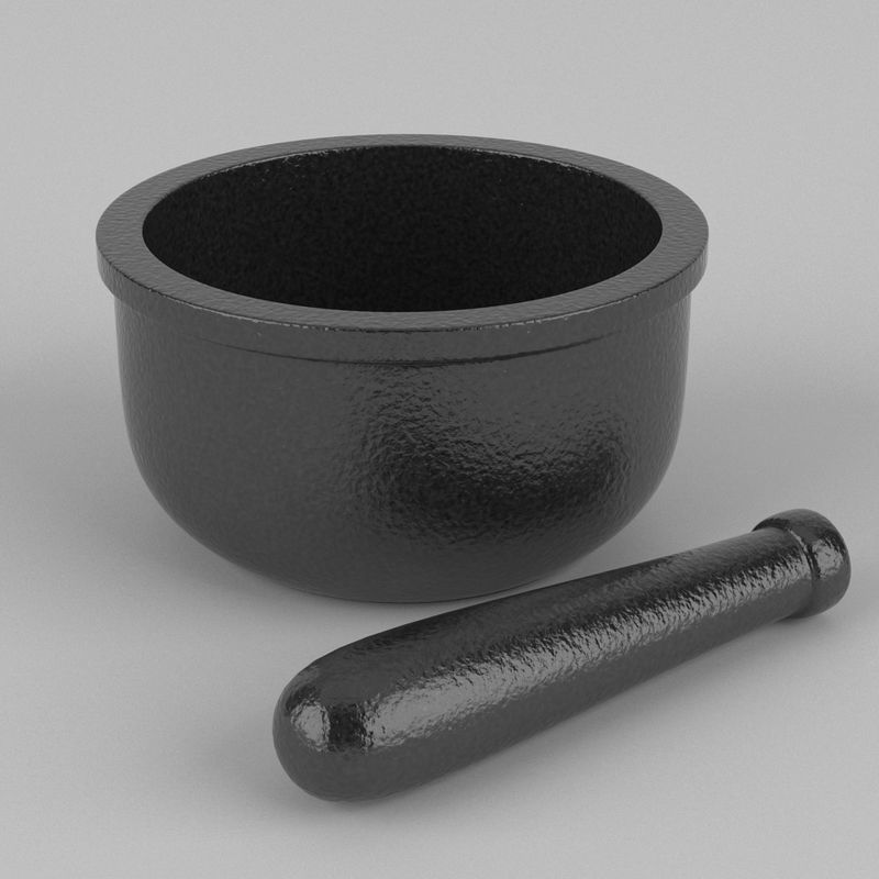 Fondue Set And Extras 3D model_16