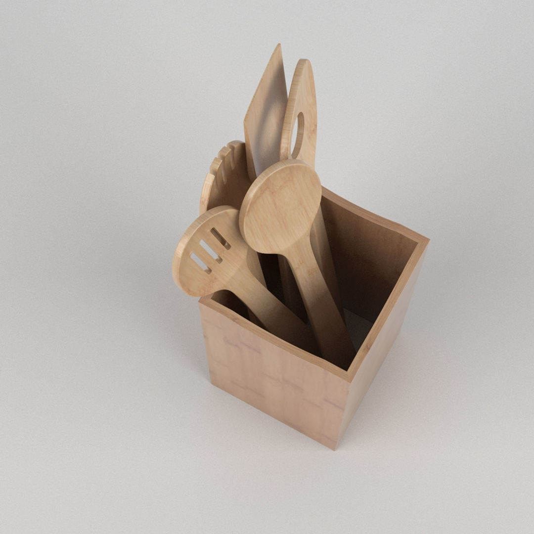 Fondue Set And Extras 3D model_10