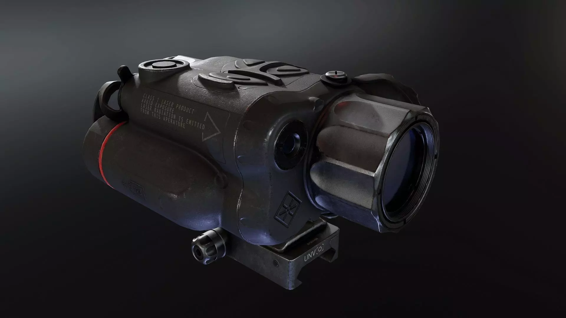 SkeetIR x Thermal Optic Low-poly 3D model_0