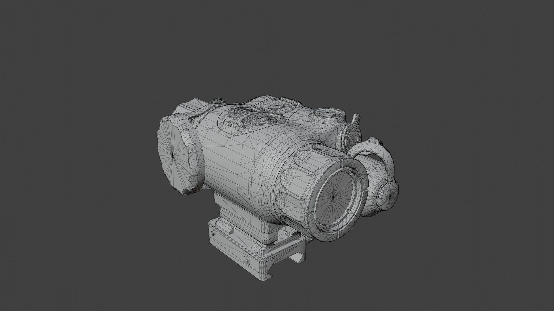 SkeetIR x Thermal Optic Low-poly 3D model_7