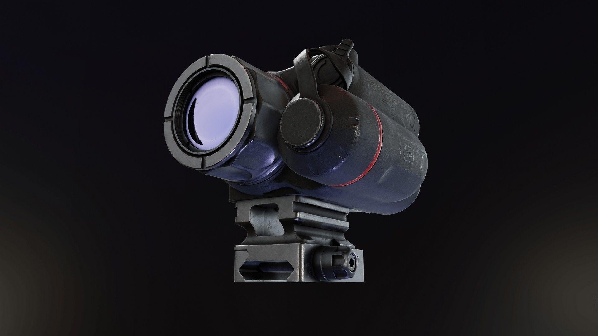 SkeetIR x Thermal Optic Low-poly 3D model_5