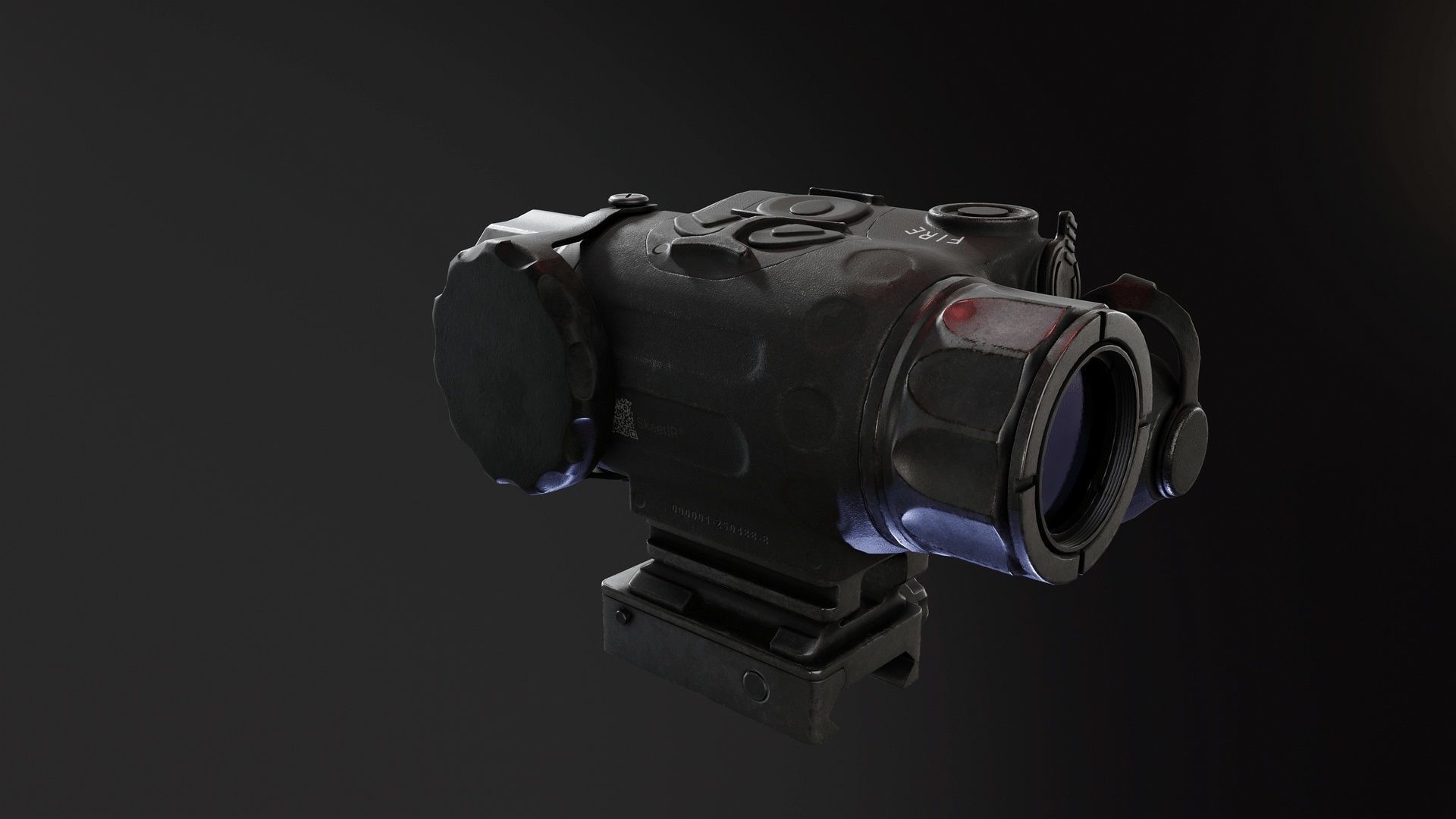 SkeetIR x Thermal Optic Low-poly 3D model_3
