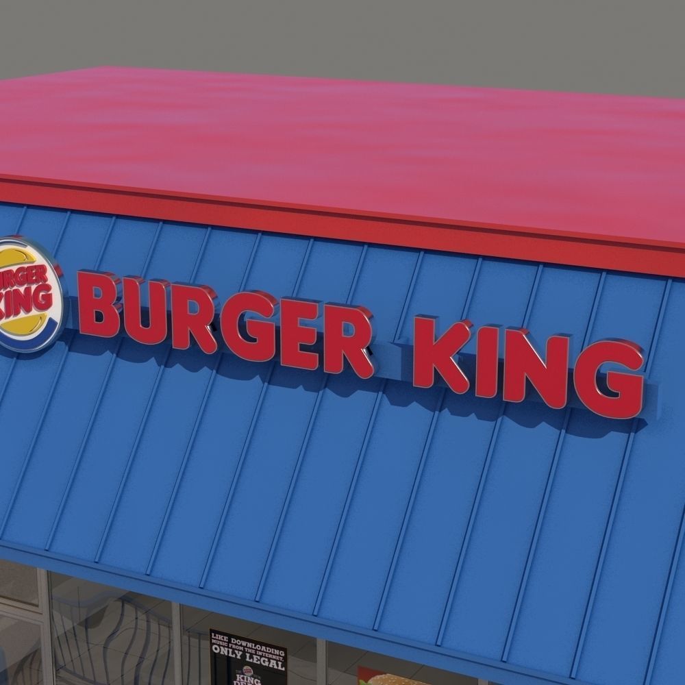 Burger King Restaurant 3D model_6