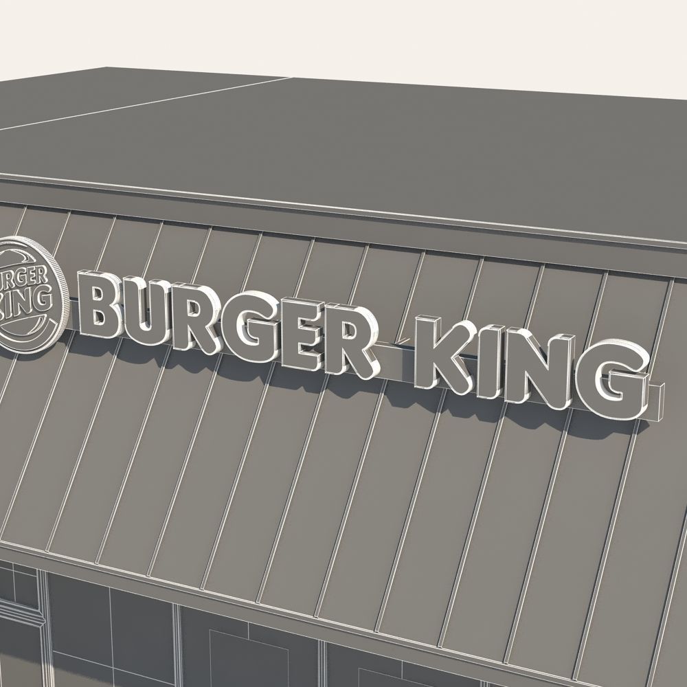 Burger King Restaurant 3D model_11