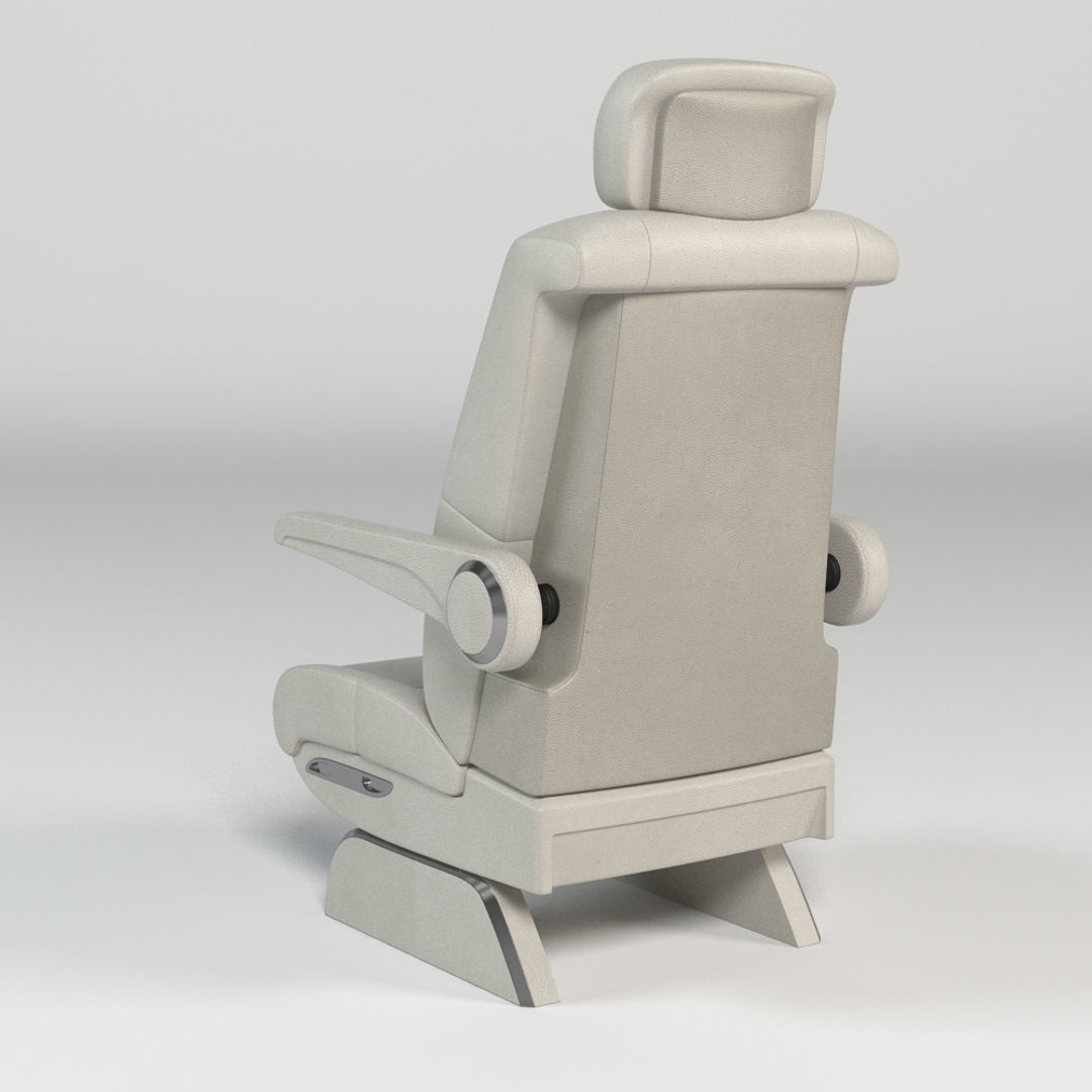 Luxury Airplane Seat 3D model_2