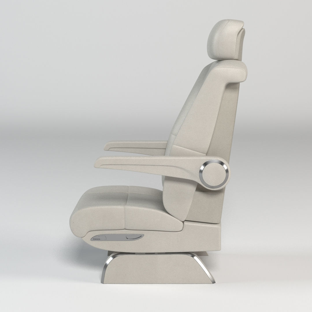 Luxury Airplane Seat 3D model_1