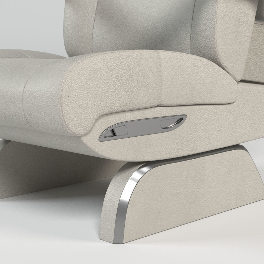 Luxury Airplane Seat 3D model_4
