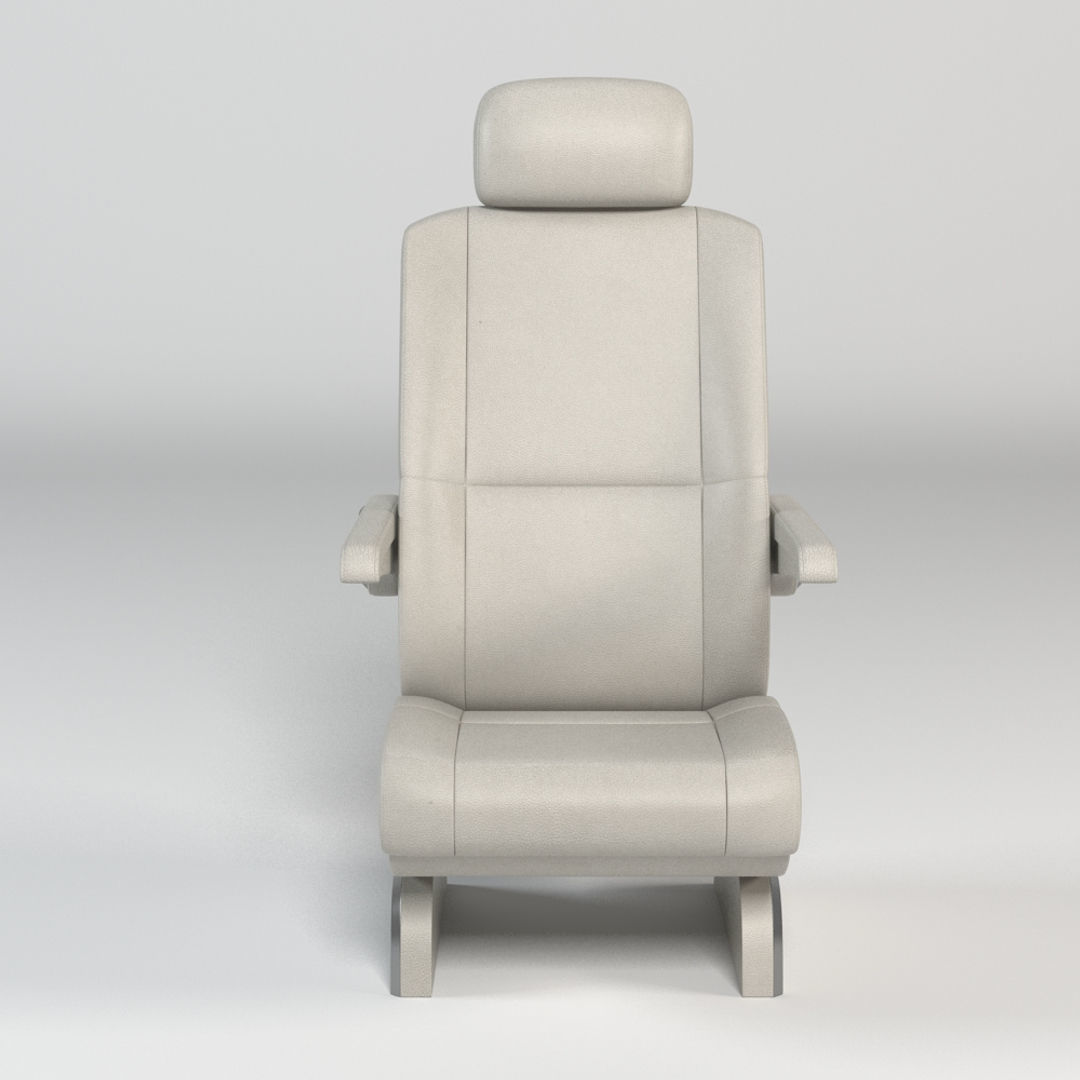 Luxury Airplane Seat 3D model_3