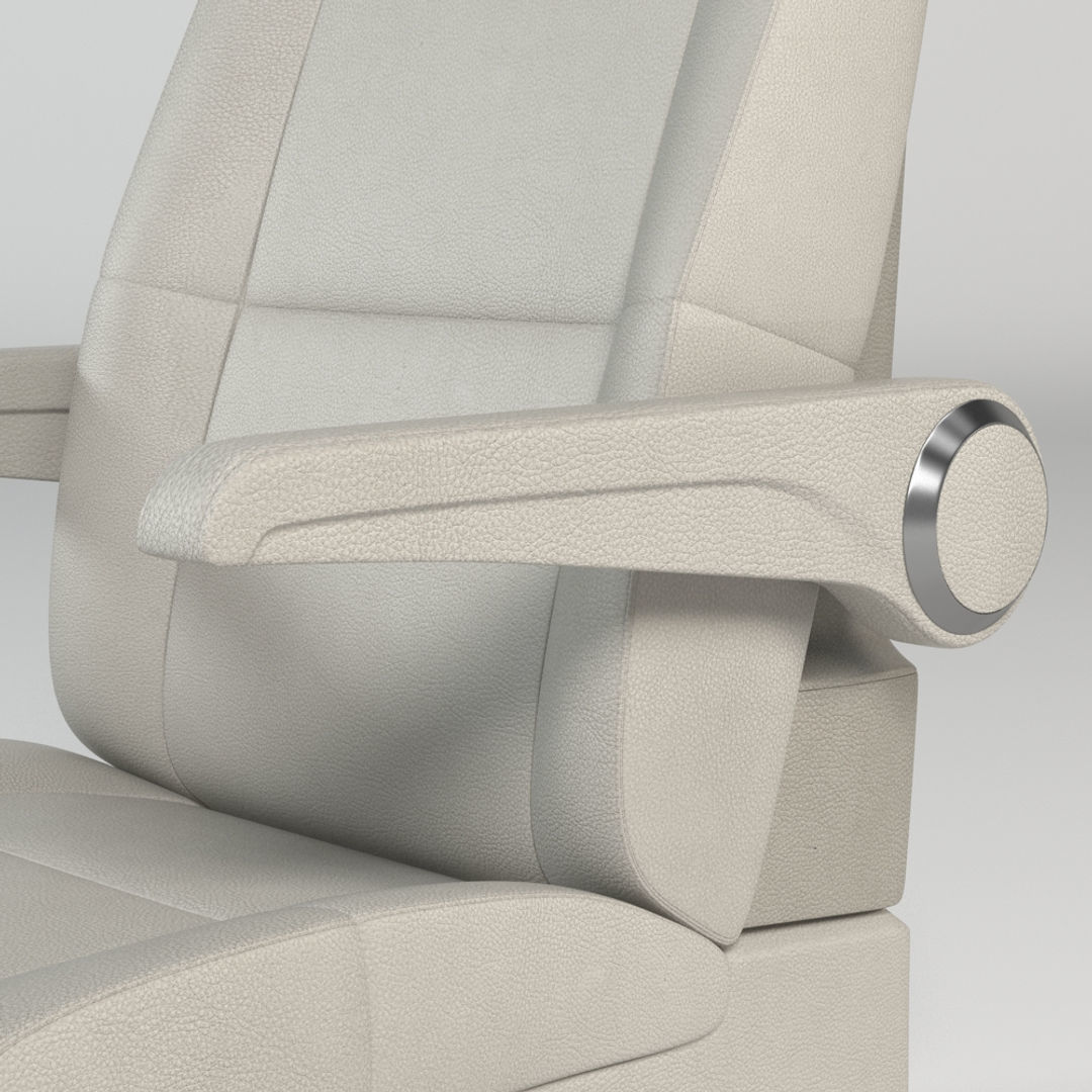 Luxury Airplane Seat 3D model_5