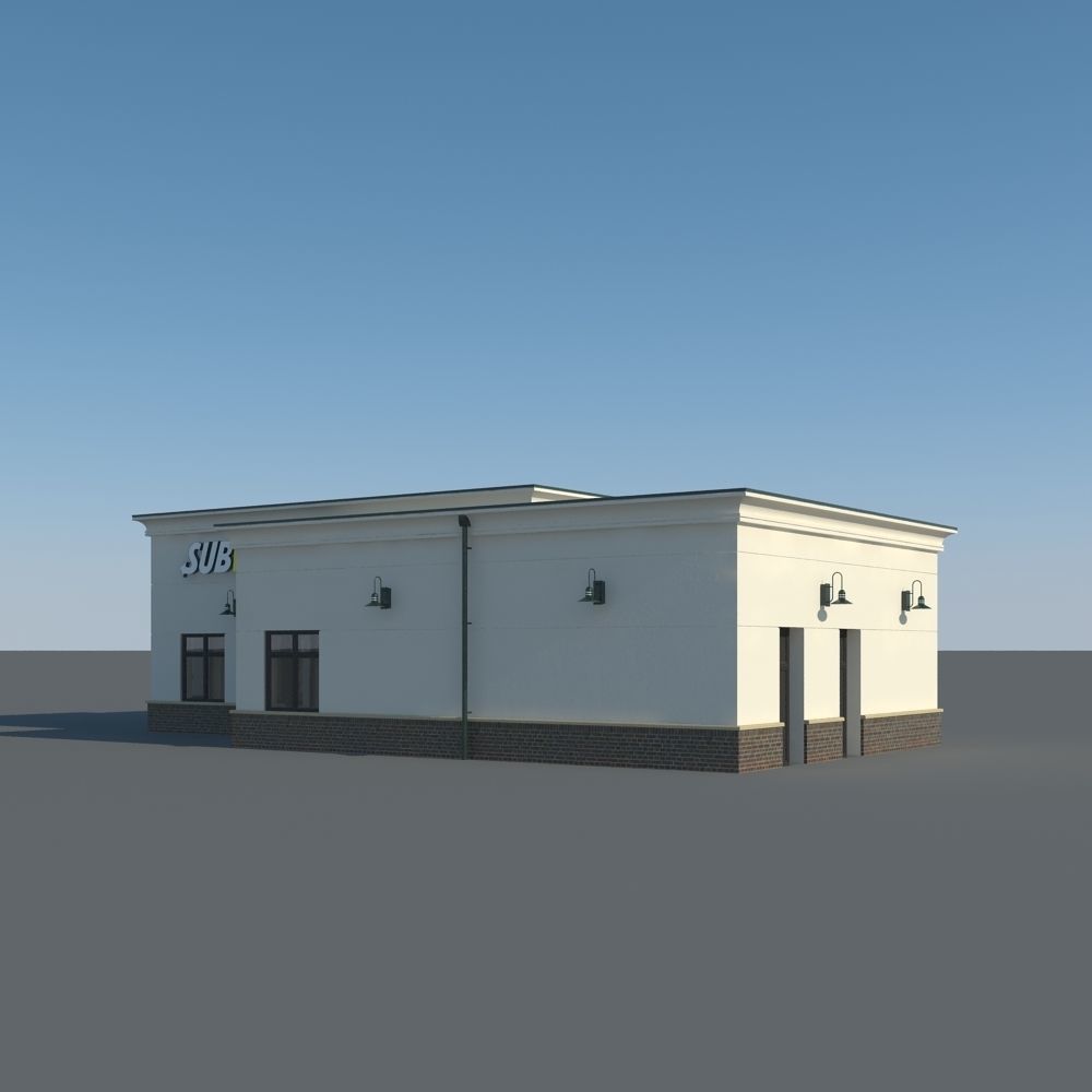 Subway Restaurant 3D model_8