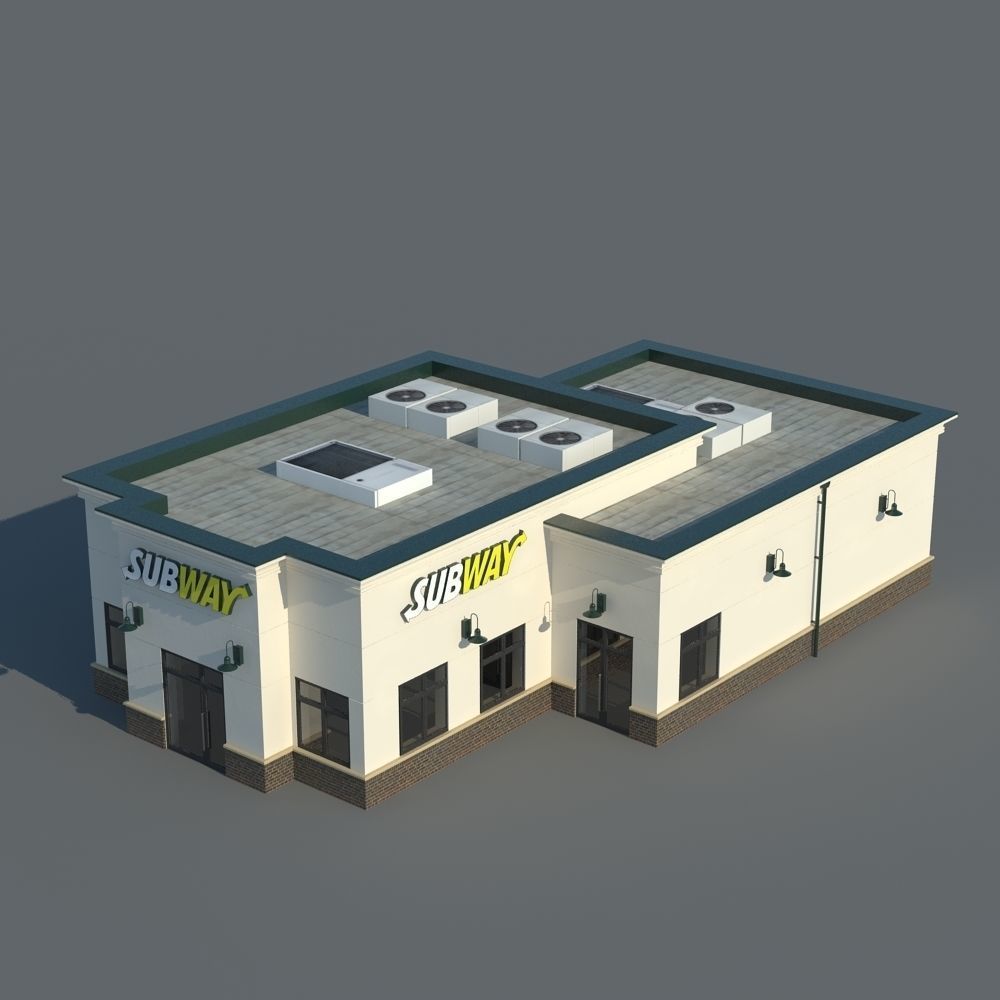 Subway Restaurant 3D model_1
