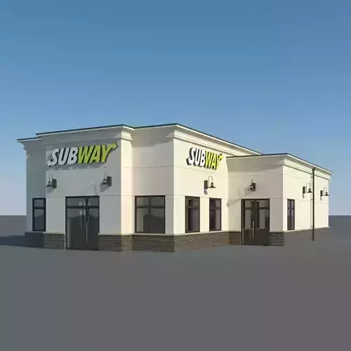 Subway Restaurant 3D model