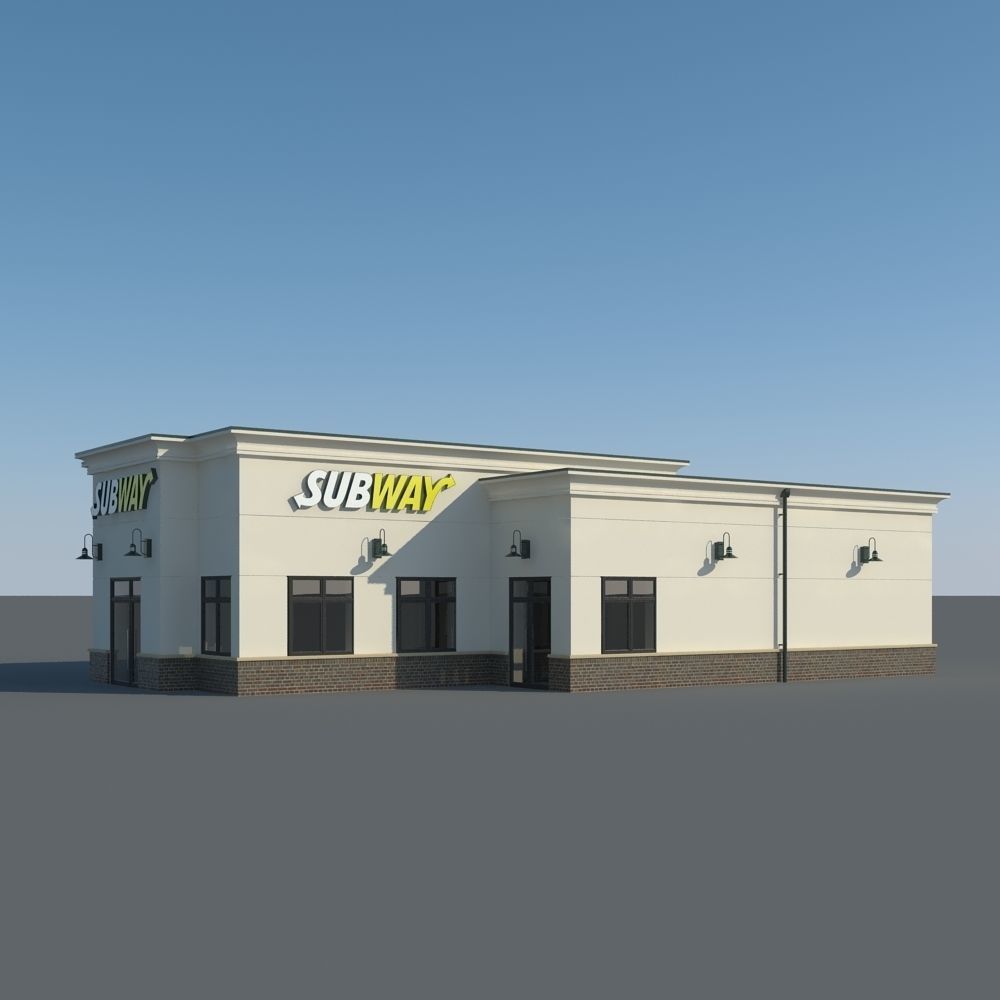 Subway Restaurant 3D model_6