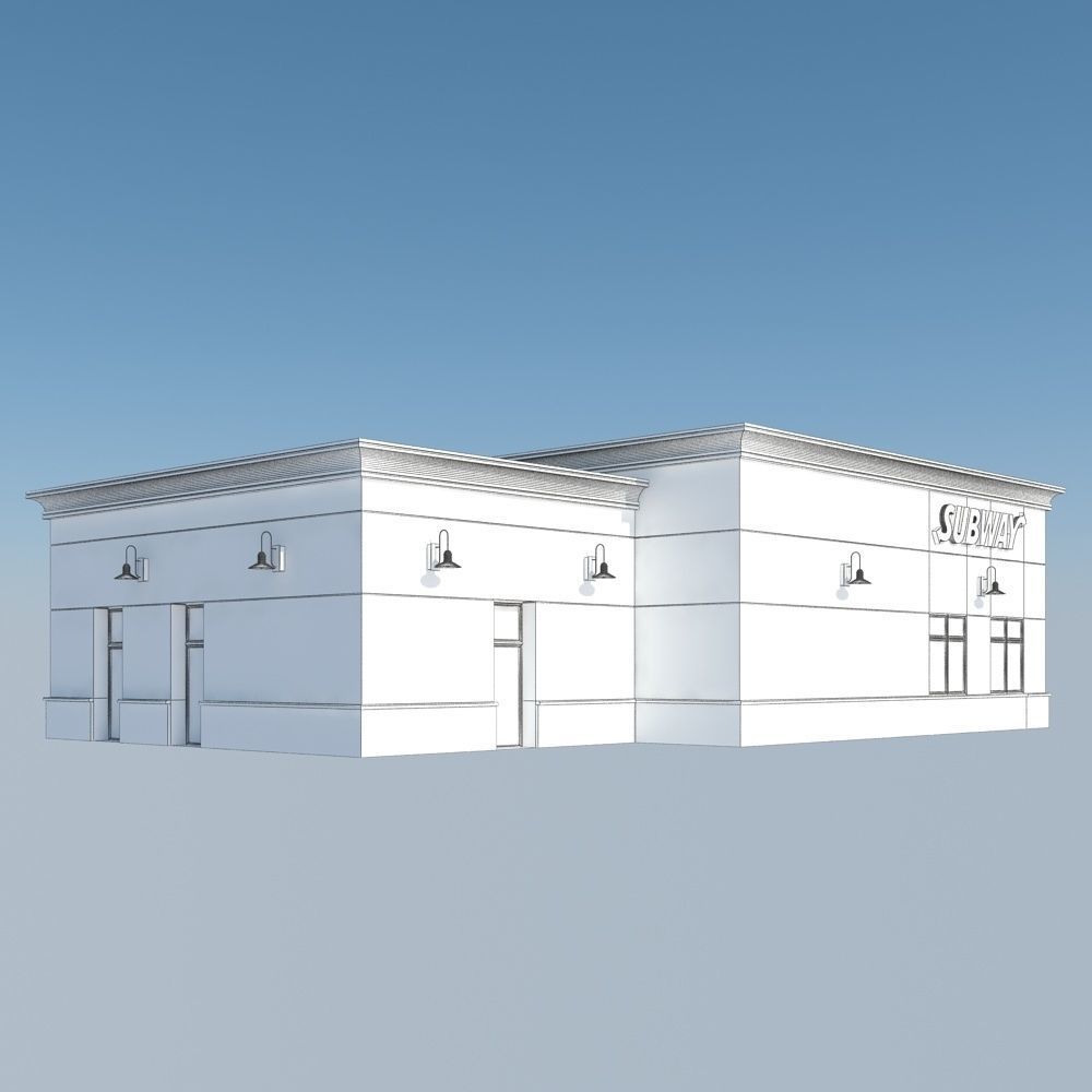 Subway Restaurant 3D model_15