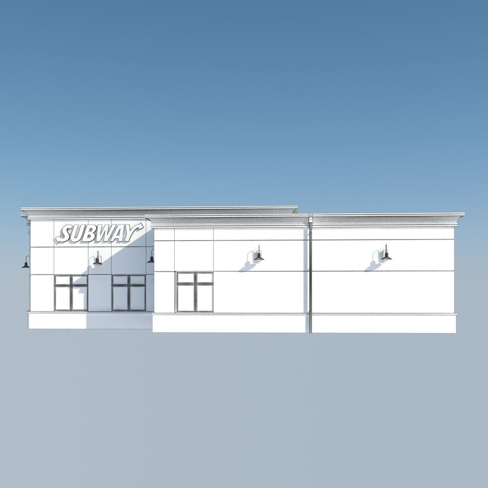 Subway Restaurant 3D model_14