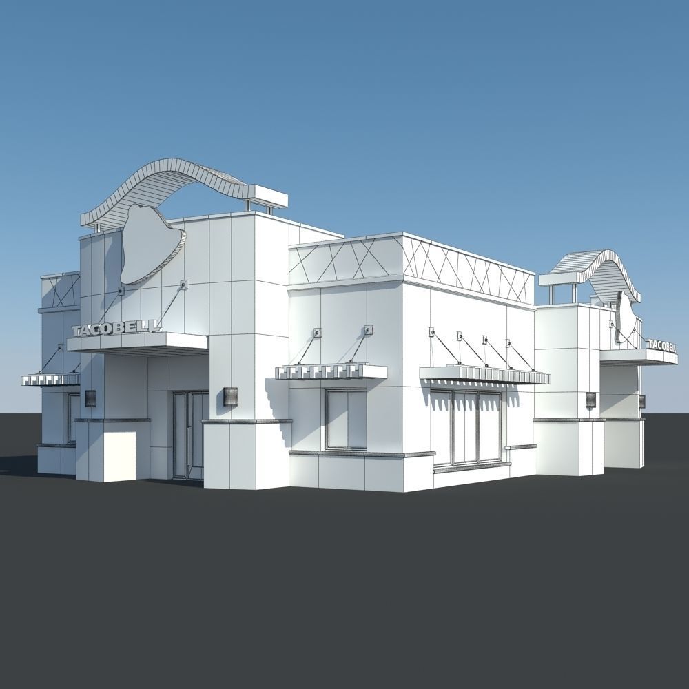 Taco Bell Restaurant 3D model_10