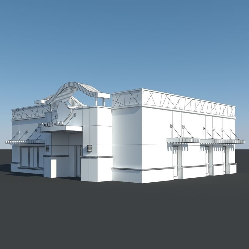 Taco Bell Restaurant 3D model_14